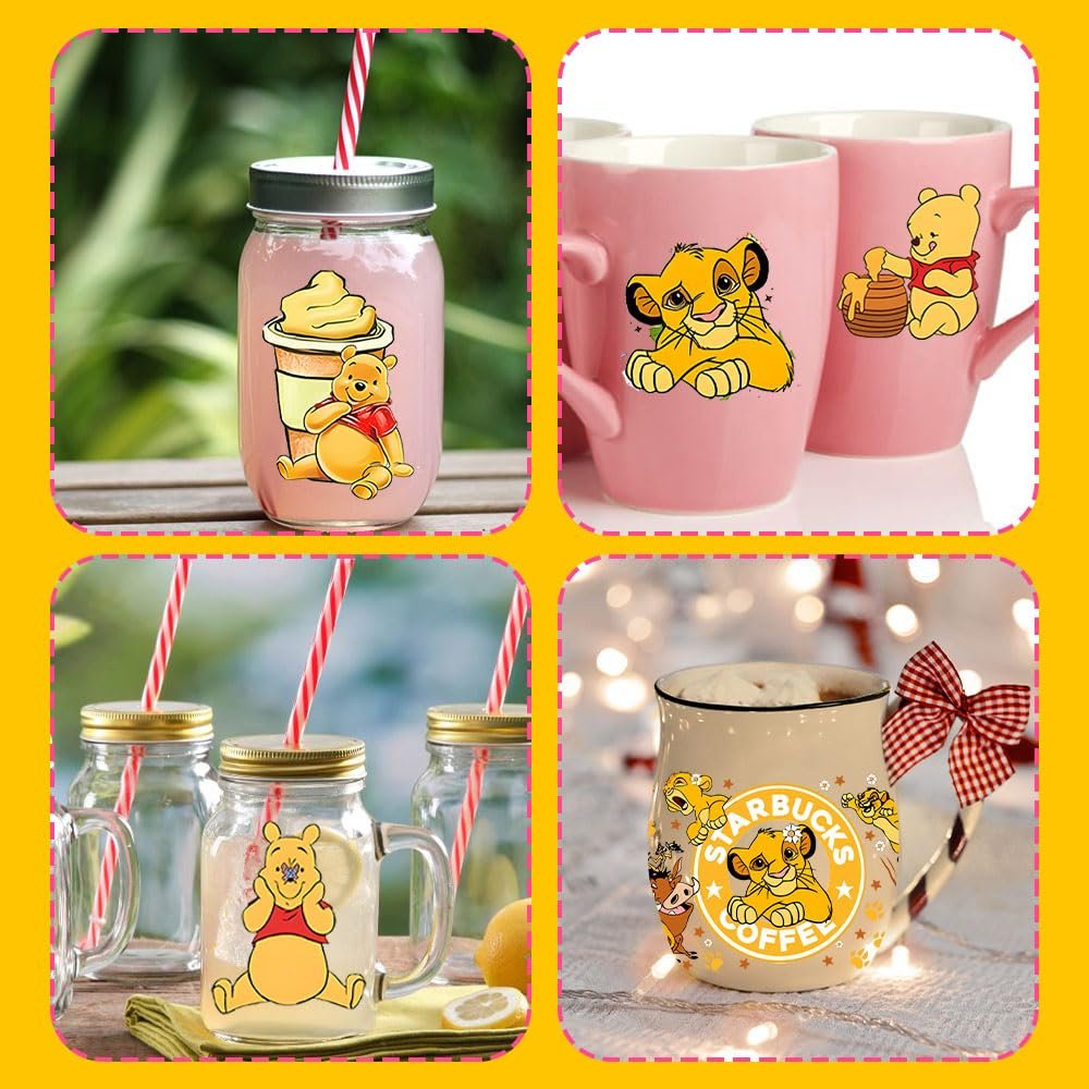 Custom multi-size uv dtf cup wraps transfers ready to transfer cup wrap printing sticker film printer uv dtf for cup wraps glass