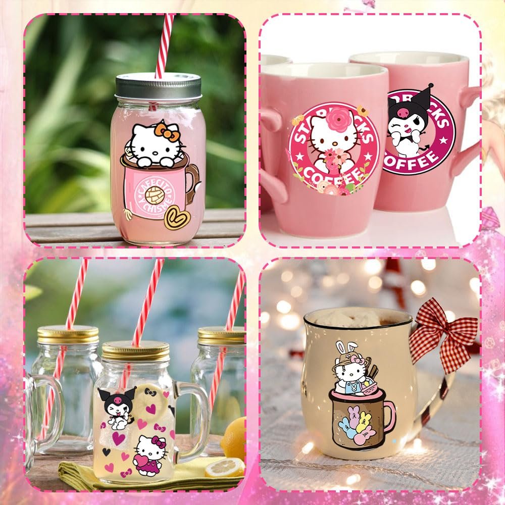 Custom multi-size uv dtf cup wraps transfers ready to transfer cup wrap printing sticker film printer uv dtf for cup wraps glass
