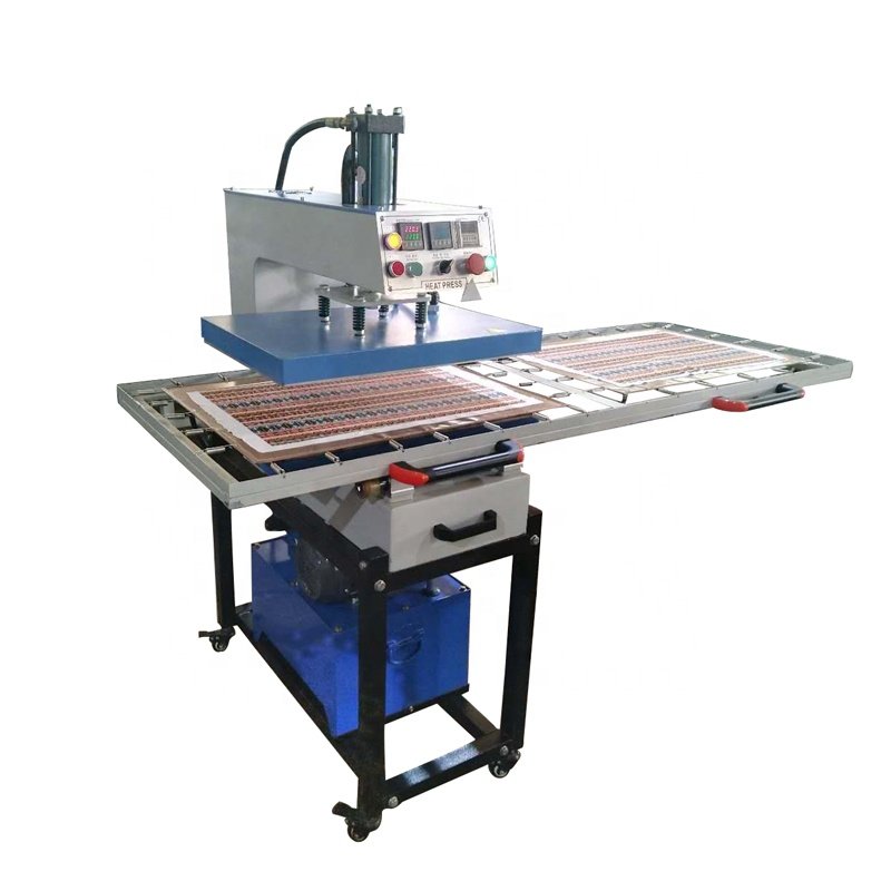 Gaoshang new design independent control three heating platen hydraulic 2 station heat heat transfer machine