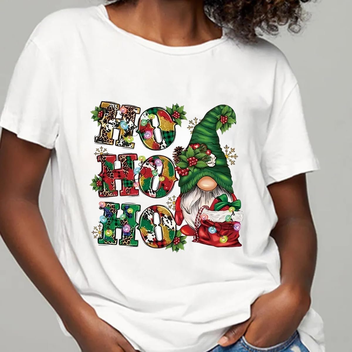 Christmas Iron on Transfers Decals for Sweater Cute Christmas Decor Iron on Patch for Clothing Heat Transfer Fashion Decoration