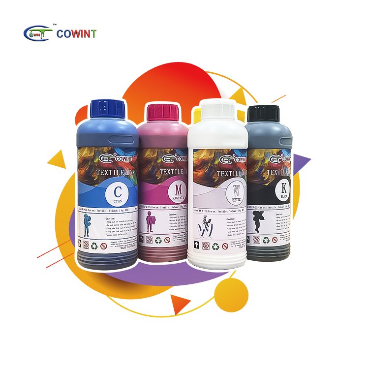 Cowint premium xp600 dtf textile pigment ink and powder pet foil for transfer printing