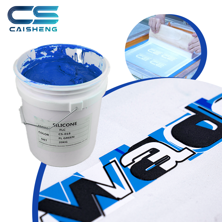 Oil and solvent resistant silicon ink screen printing heat transfer printing ink plastisol ink