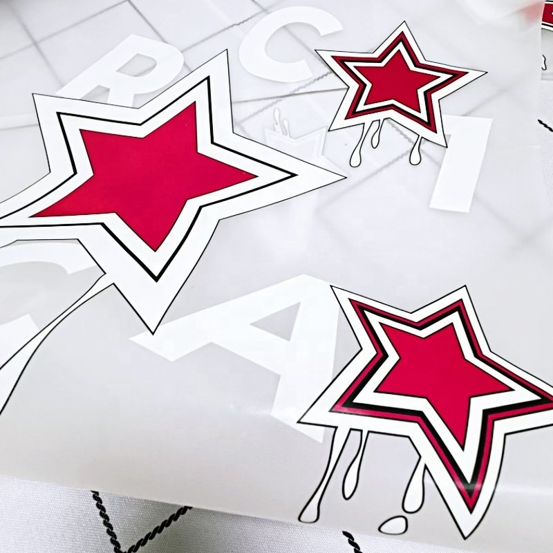 Custom No MOQ DTF Heat Transfer Label Digital Screen Print Plastisol Vinyl Ready To Press Heat Transfer Designs For T-shirts
