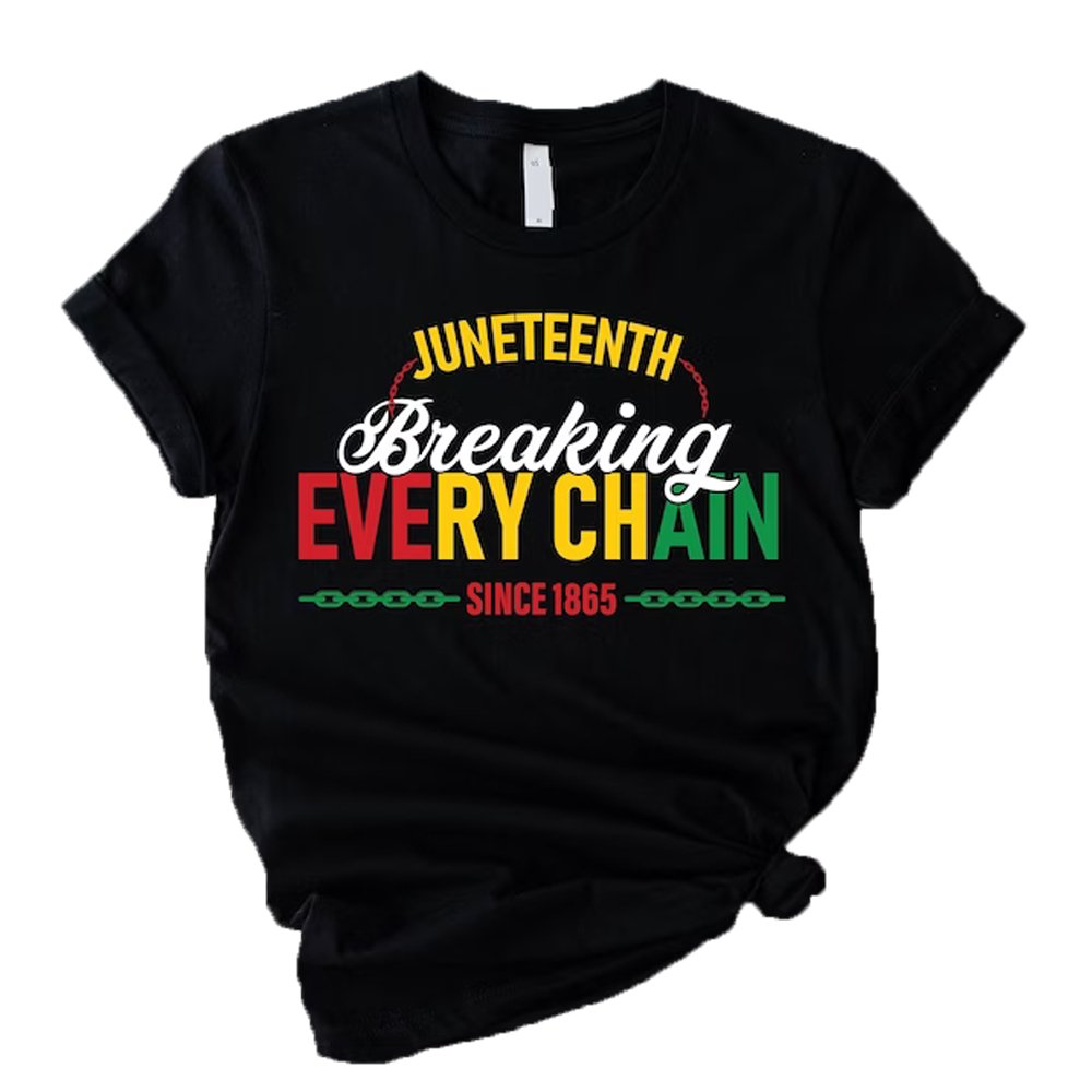 Yunshang Wholesale Custom juneteenth heat transfer vinyl printing stickers DTF heat transfers juneteeth for t-shirt