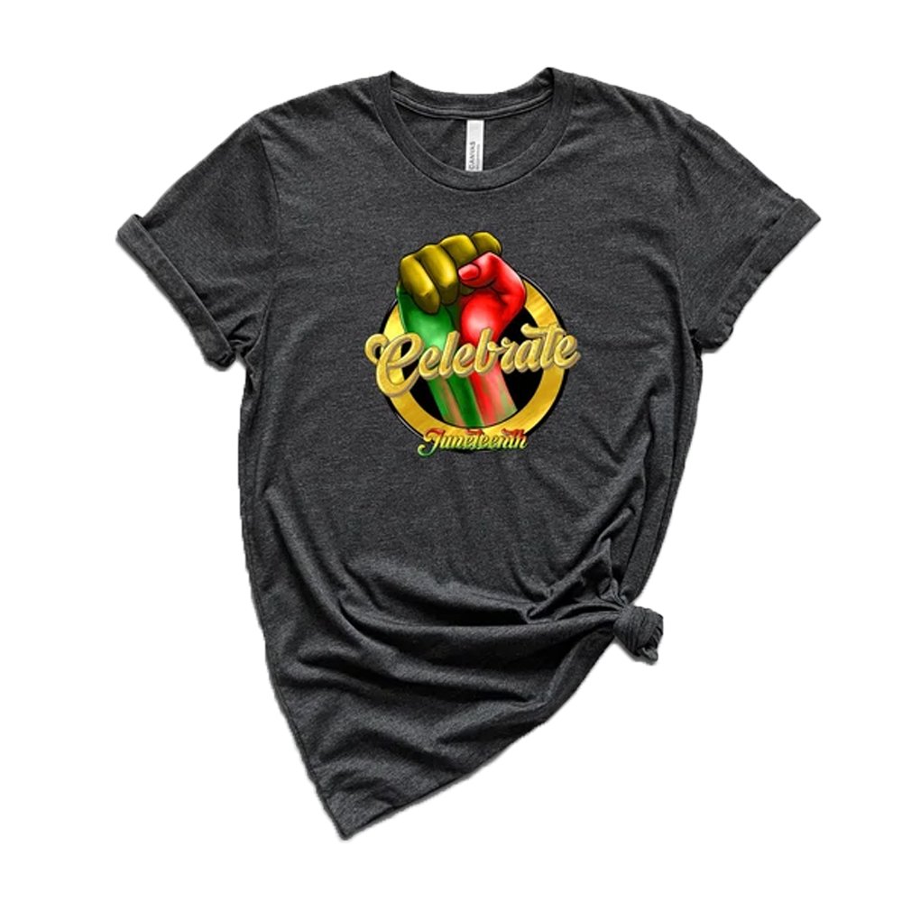Yunshang Wholesale Custom juneteenth heat transfer vinyl printing stickers DTF heat transfers juneteeth for t-shirt