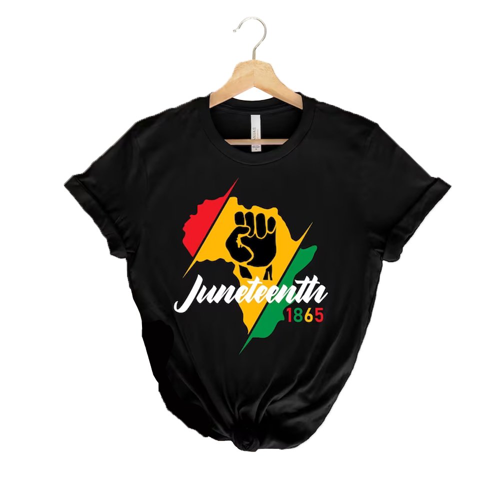 Yunshang Wholesale Custom juneteenth heat transfer vinyl printing stickers DTF heat transfers juneteeth for t-shirt