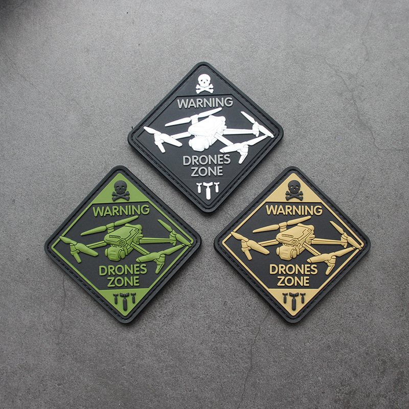 Custom 3D Soft PVC hat logo heat Embossed Custom PVC tactical clear pvc print patches mold Rubber patches for Garment