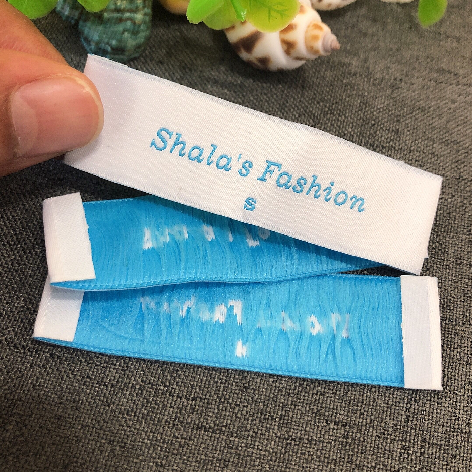 Woven Textiles Badges Maker Custom Animal Name Logo Damask Self Adhesive Fabric Patches Damask Woven Label Patches For Hat
