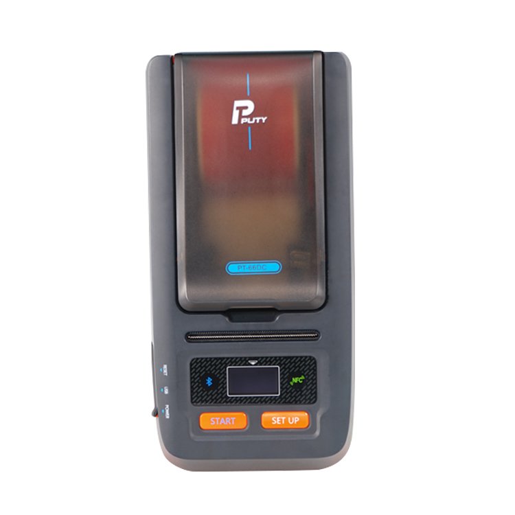 PUTY label printing machine 66DC barcode label thermal transfer printing machine portable mobile label printing machine