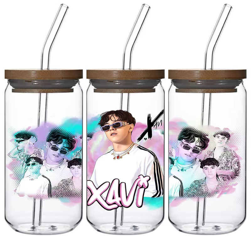 Waterproof UV DTF Cup Wrap Custom Size Washable Transfer Printing for Tumblers Mugs Bottles Water Transfer Method