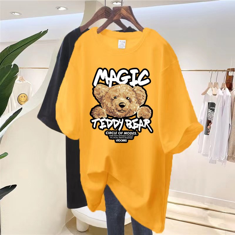 Hot selling 100% cotton oversized Women's T-shirts Fashion custom printed T-shirts Cheap original designer T-shirts for women