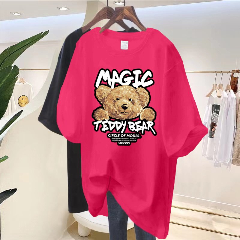 Hot selling 100% cotton oversized Women's T-shirts Fashion custom printed T-shirts Cheap original designer T-shirts for women