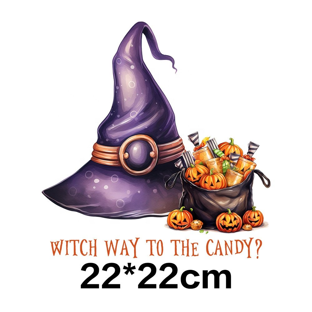 RJ Halloween Custom Heat Transfer Printing Designs Ready to Press DTF Transfers for T-Shirts Garments Fabric