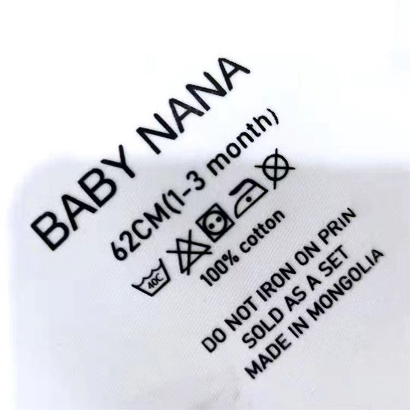 clothing tags labels custom Iron On Tag Clothing accessories labels Heat Transfer Luxury Washable Care Label