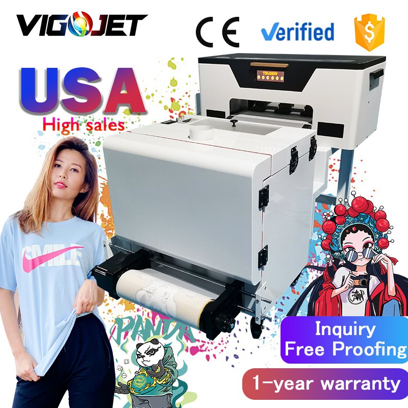 A3 30cm dual XP600 head DTF printer A3 DTF printer printing press digital t shirt printing press garment printer