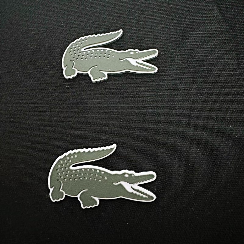 Custom logo 3D Raised Effect Rubber Silicone Heat Transfer Clothing Silicone Iron on Label Transfer Sticker For T-shirt