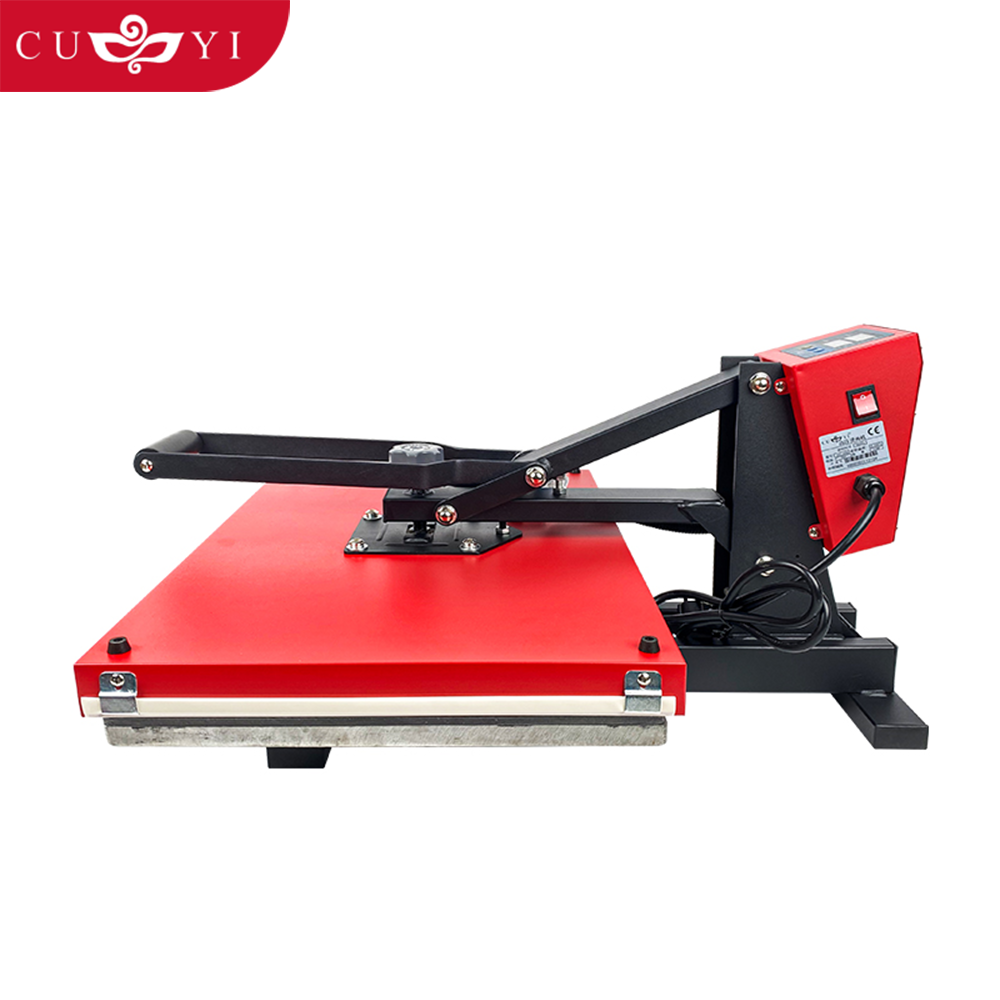 CUYI heat press machines 40*60 cm manual heat transfer printing machine for sublimation custom logo in T shirt
