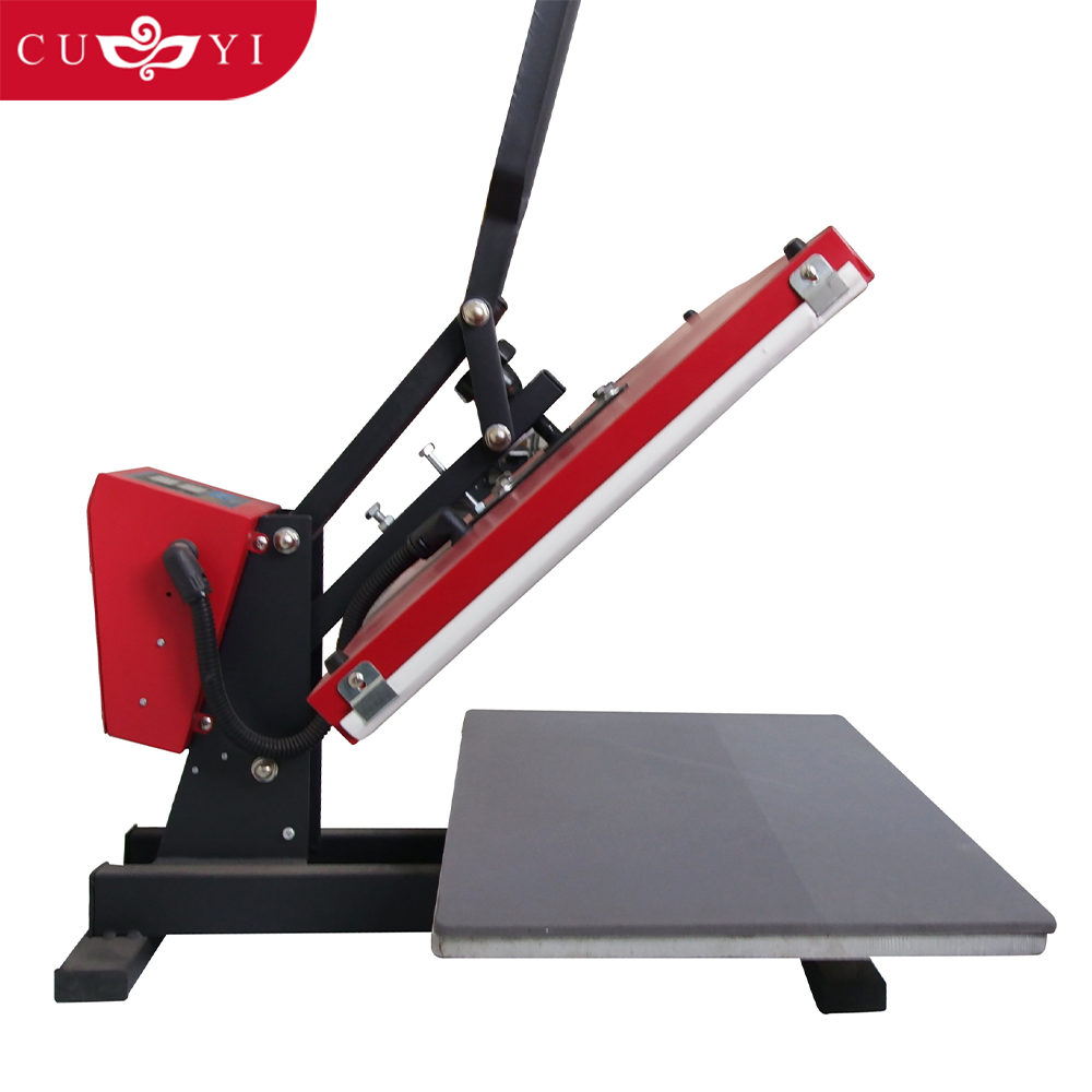 CUYI heat press machines 40*60 cm manual heat transfer printing machine for sublimation custom logo in T shirt