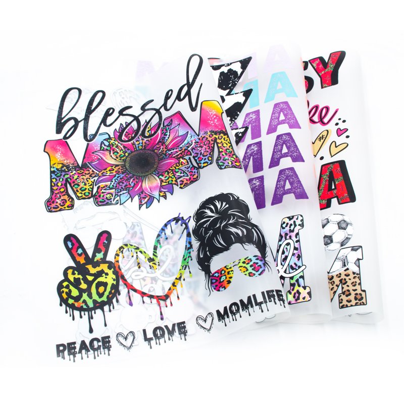 Factory Wholesale Summer designs custom dtf transfer ready to press vinyl patches sticker iron on transfer print for clothes