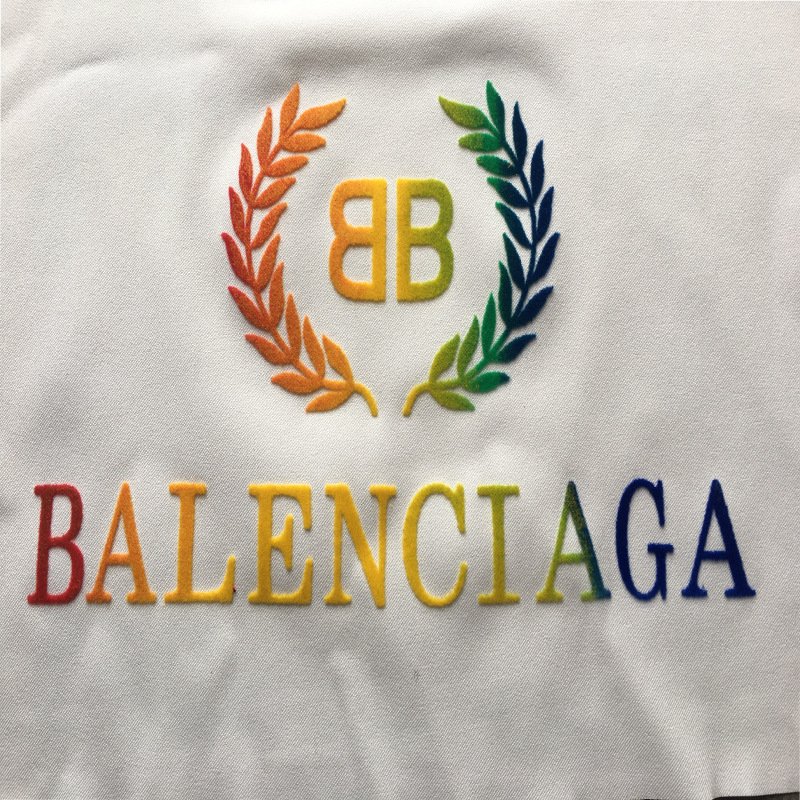 Custom heat transfer LOGO 3D embossed TPU PVC flock silicone iron on patch printing heat transfer labels