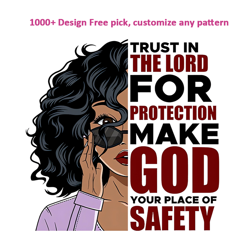 2024 New Strong viscosity dtf Heat Transfer Printing Design iron On Printable Vinyl Transfer plastisol Heat Press Sticker