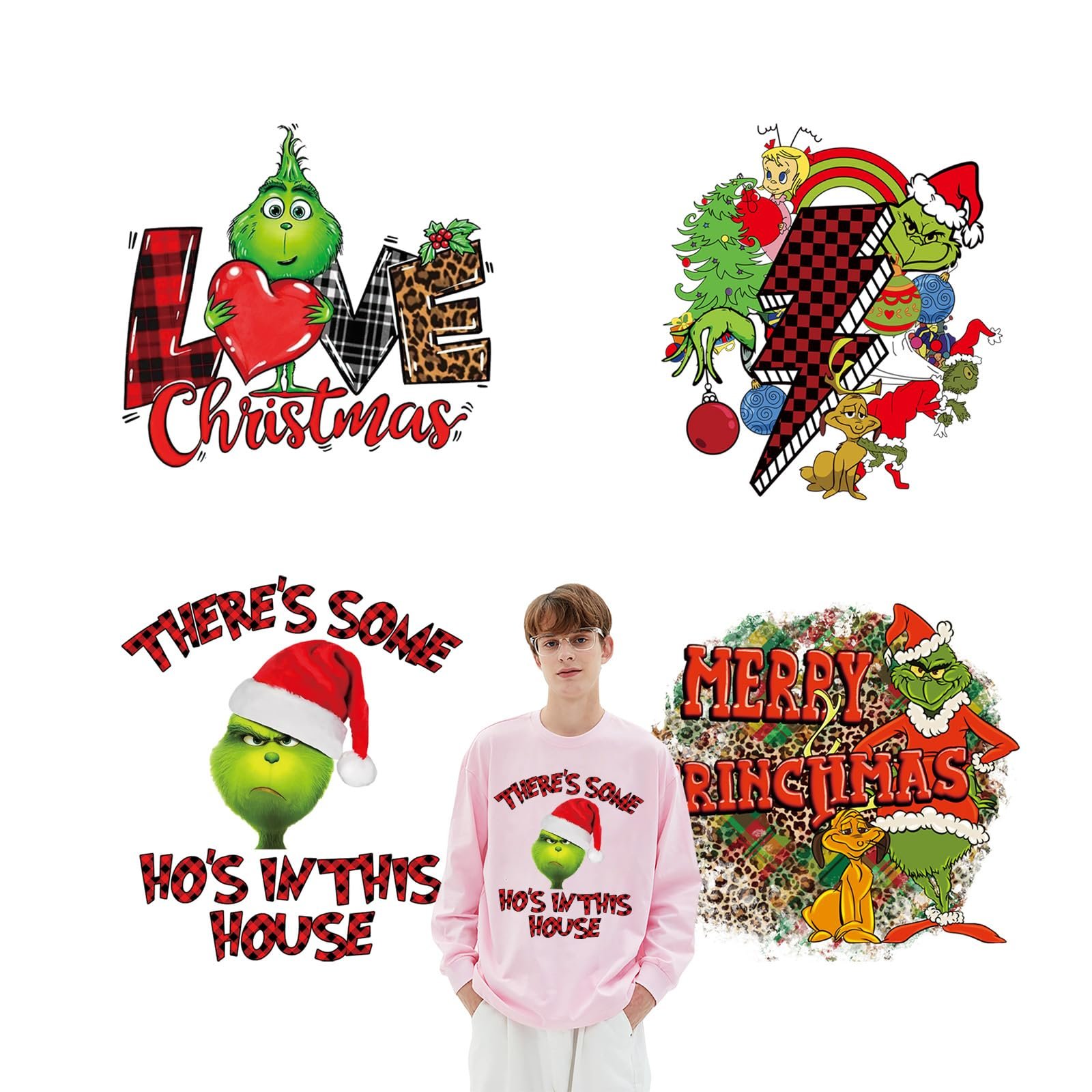 Christmas design dtf transfers heat transfer vinyl designs for t-shirts Hoodies and other clothes screen heat transfer print