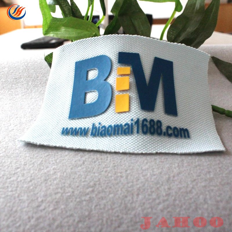 Custom 3D Silicone Rubber Heat Transfer Label For T-shirts Print Labels for Clothing