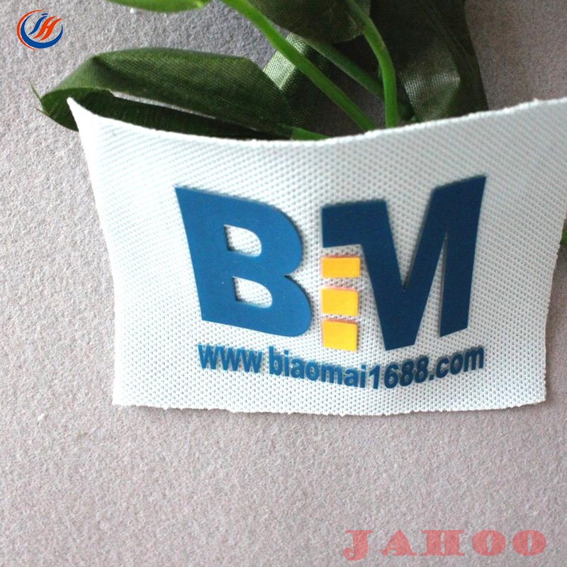 Custom 3D Silicone Rubber Heat Transfer Label For T-shirts Print Labels for Clothing