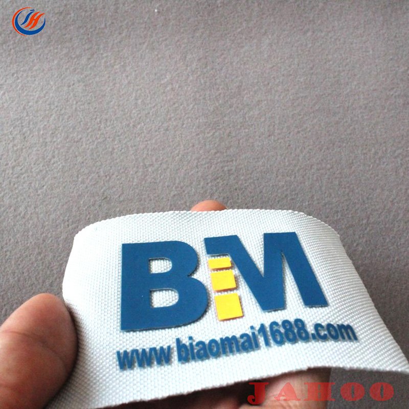 Custom 3D Silicone Rubber Heat Transfer Label For T-shirts Print Labels for Clothing