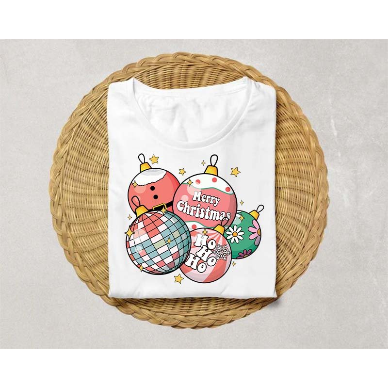 Hot Sale Christmas Dtf Transfers Christmas Lights Custom Transfer Print Heat Transfer Appliqued