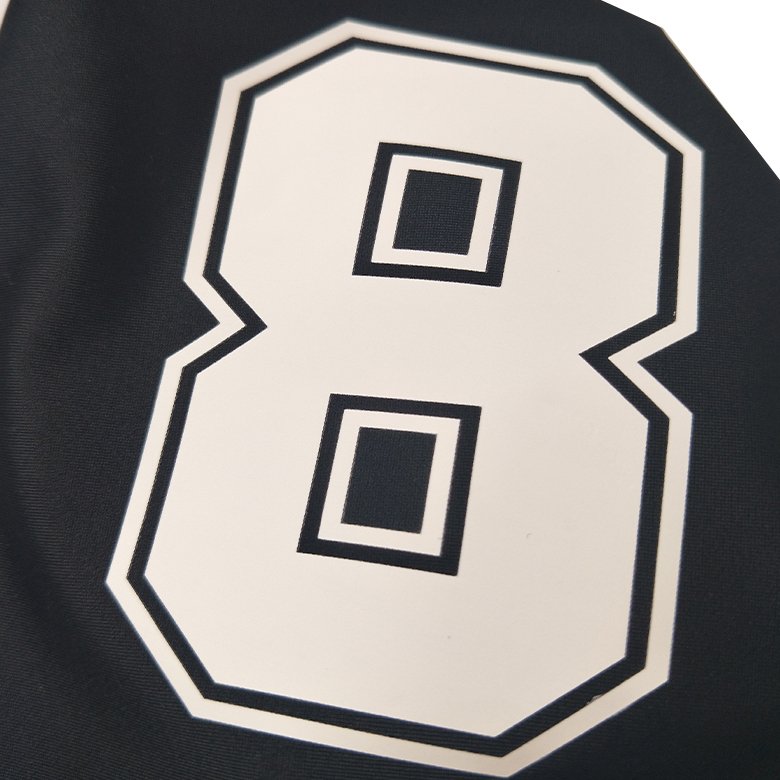 Wholesale high quality jersey number heat transfer printing label for tshirt