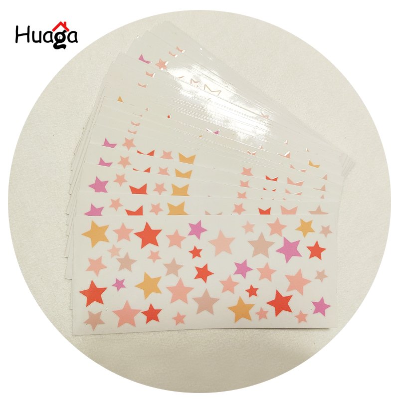 Huaga custom logo 16oz size full color uv dtf ab film transfer sticker for glass cup