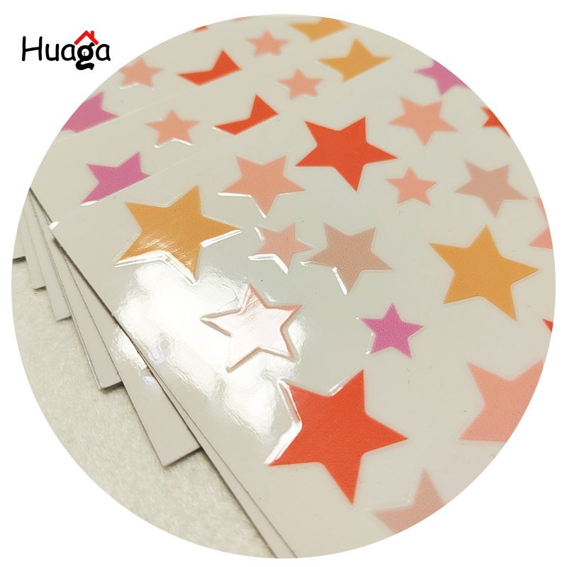 Huaga custom logo 16oz size full color uv dtf ab film transfer sticker for glass cup