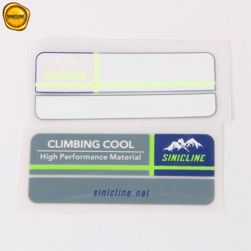 Sinicline silicone heat transfer label printing lululemon activewear heat transfers for garment