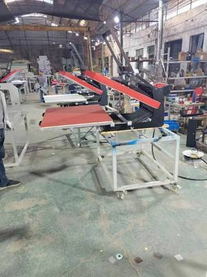 LIXIN High pressure T shirts heat press transfer machine 38*38 plain flatbed heat transfer printing machinery
