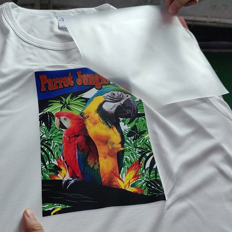 Custom Full Colors Clothing Plastisol stickers Heat Transfer Printing Label