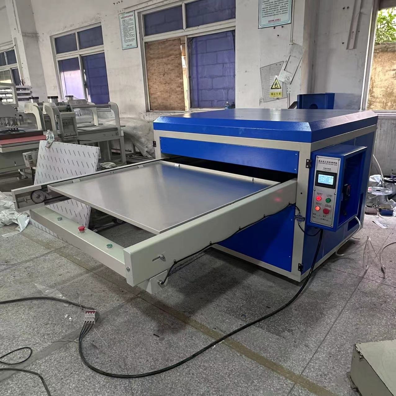 100x120 Large Format Sublimation Transfer Printing Machine Big Size 100x120cm Pneumatic Heat Press Machine For T-shirt
