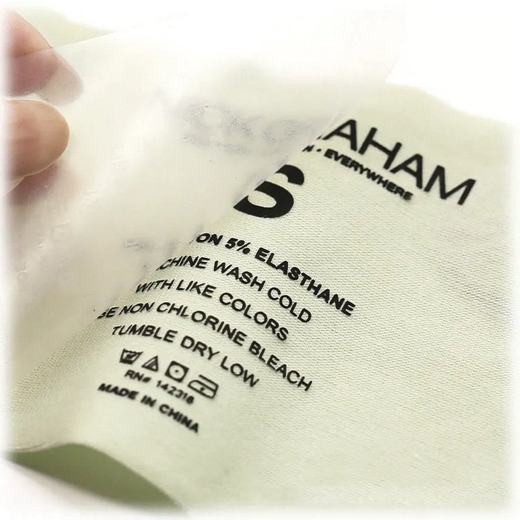 Custom Heat Transfer Neck label Clothing Brand Label Flat T-shirt Heat Transfer Printing Label