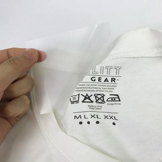 Custom Heat Transfer Neck label Clothing Brand Label Flat T-shirt Heat Transfer Printing Label