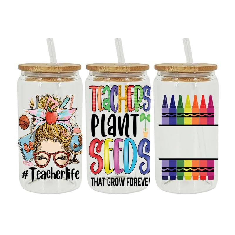 Wholesale 16oz UV DTF Cups Wraps Transfers Custom Logo 16 oz Decals Stickers for Mugs Transfer Printing