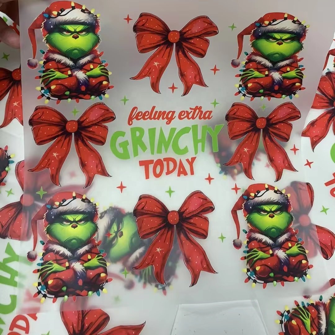Wholesale New Arrival Vinyl Heat Transfer Christmas Designs Ready to Press Logo Film Iron On Sticker Transfer Printing