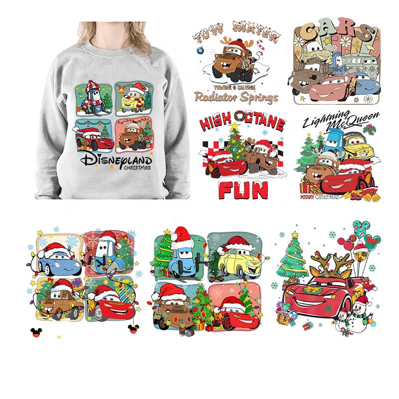 Wholesale New Arrival Vinyl Heat Transfer Christmas Designs Ready to Press Logo Film Iron On Sticker Transfer Printing