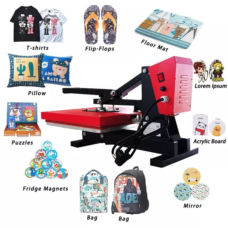 sublimation printer vinyl sticker heat press transfer printing machine t-shirts