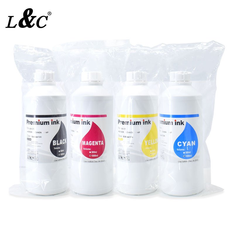 L&C 1000ml sublimation transfer printing dye ink Sublimation Ink For Epson 9880 et-8550 880 t shirt Printer