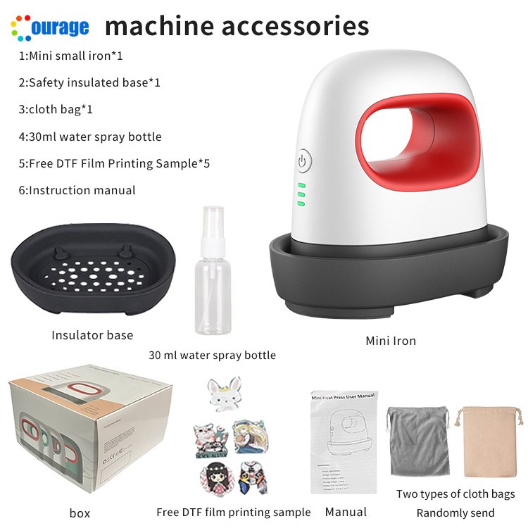 110V 220V 6.2*10.6cm heat press machines mini sublimation iron