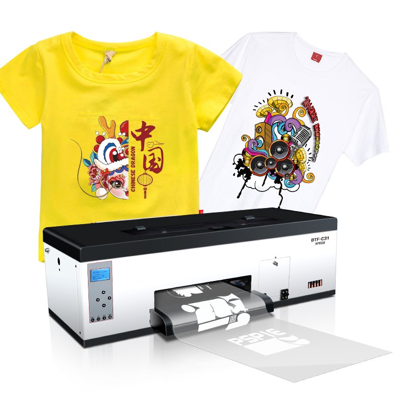 Hot Sale A3+/A3 30/33cm Transfer Film Printing Machine Eps XP600 DTF Printer for T Shirt Logo Printing
