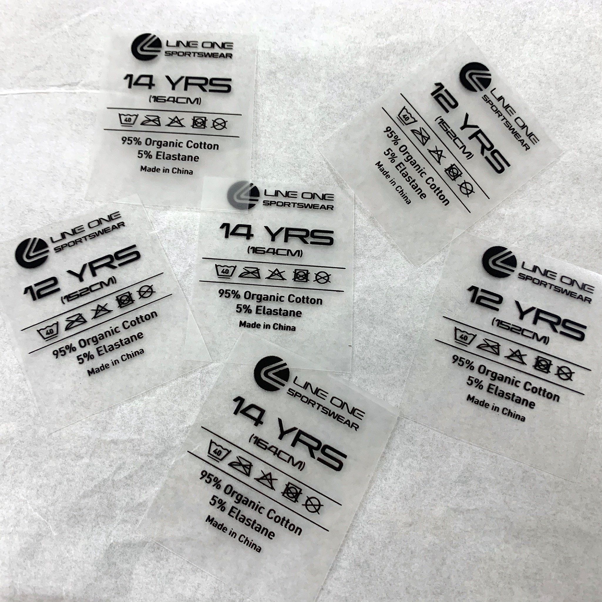 Custom Garment Heat Transfer Labels Washable Collar Label Shirt Heat Transfer Ironing Label