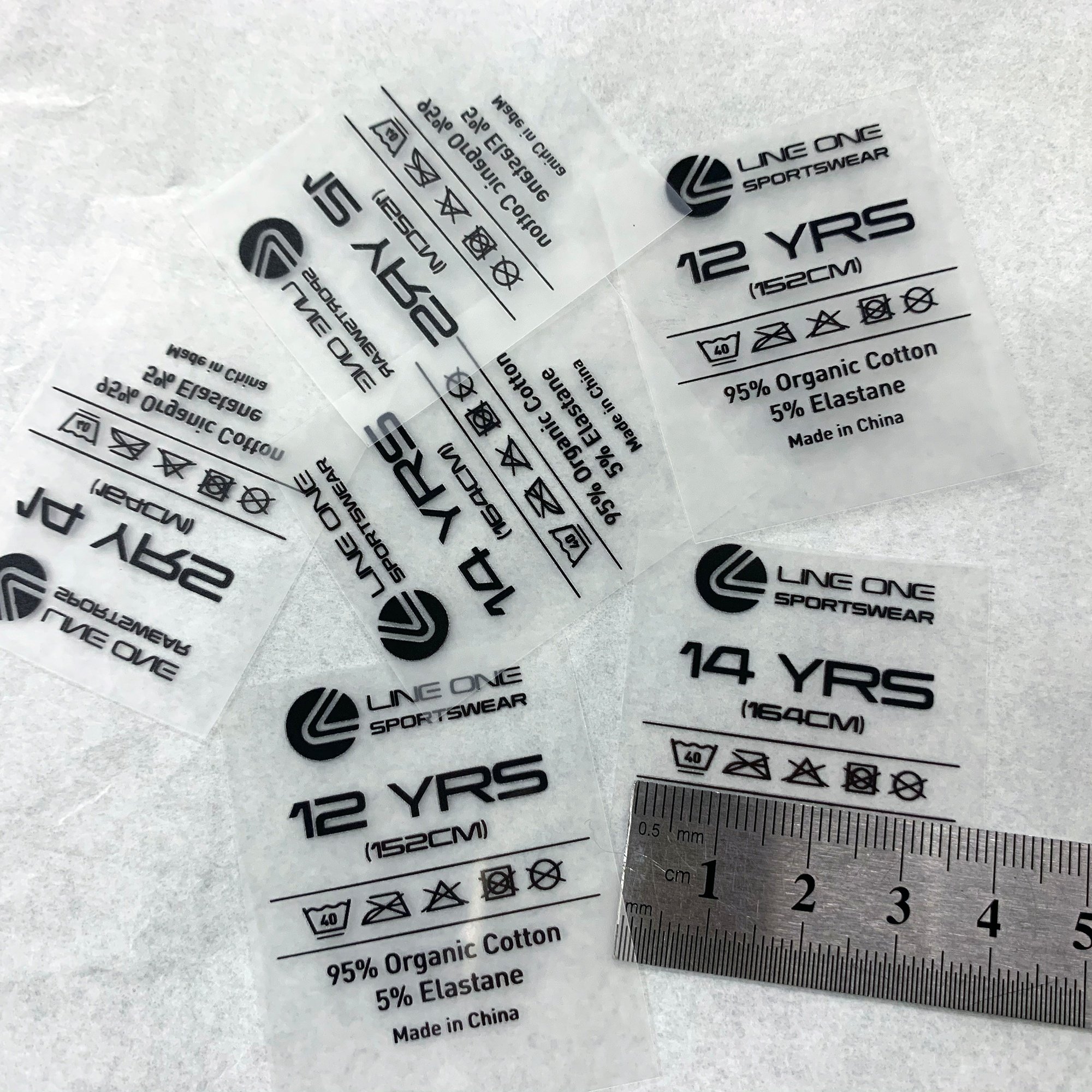 Custom Garment Heat Transfer Labels Washable Collar Label Shirt Heat Transfer Ironing Label