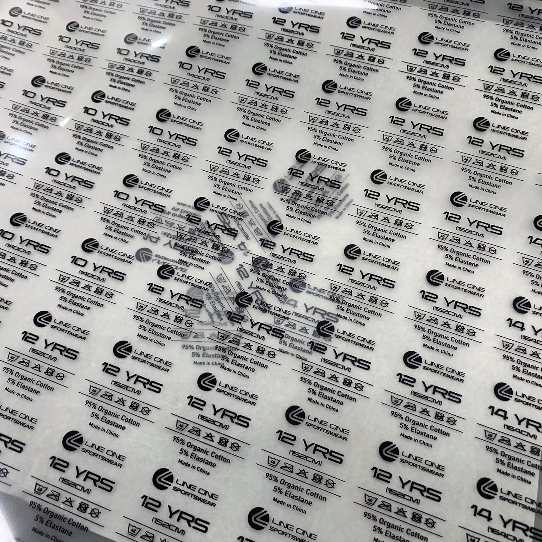 Custom Garment Heat Transfer Labels Washable Collar Label Shirt Heat Transfer Ironing Label