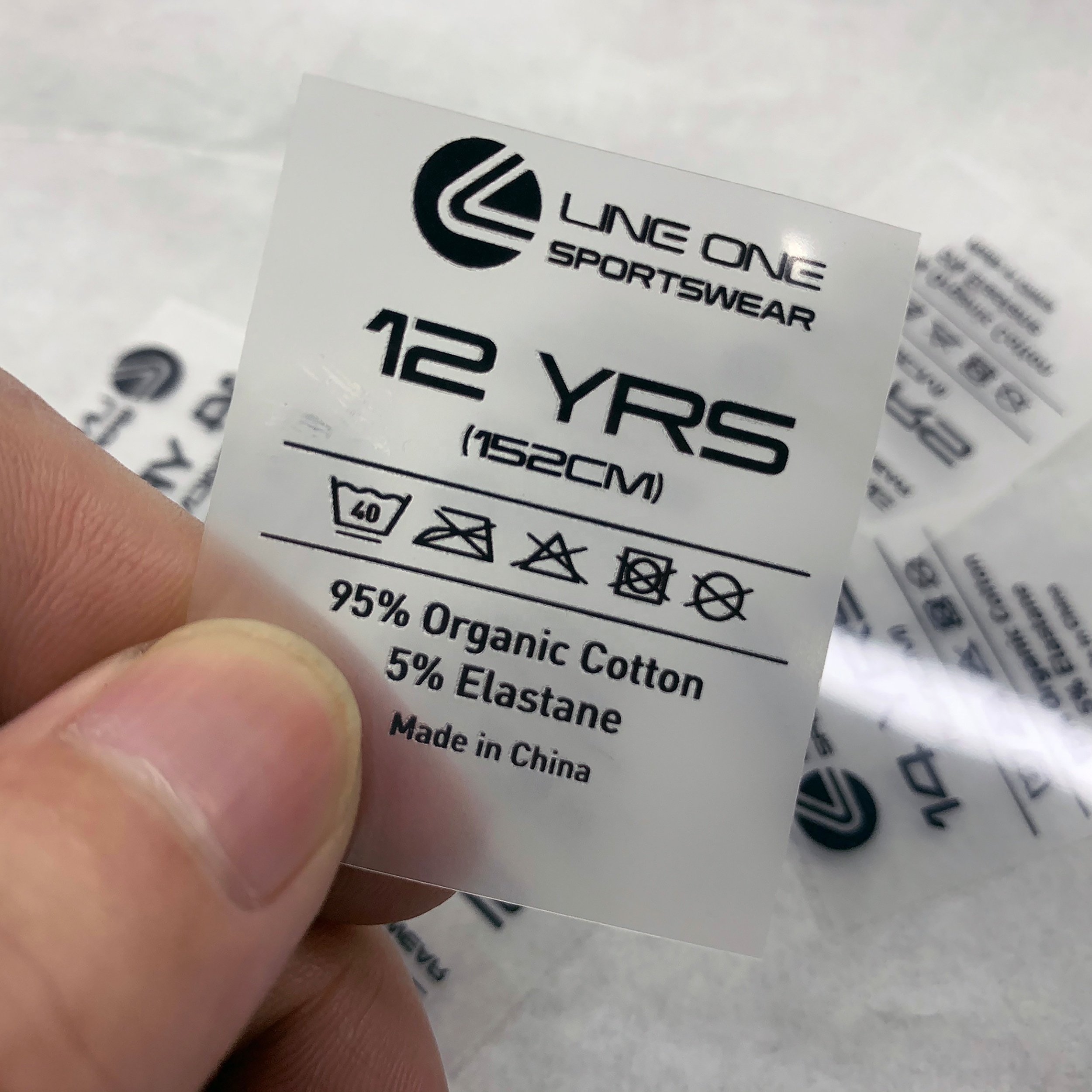 Custom Garment Heat Transfer Labels Washable Collar Label Shirt Heat Transfer Ironing Label